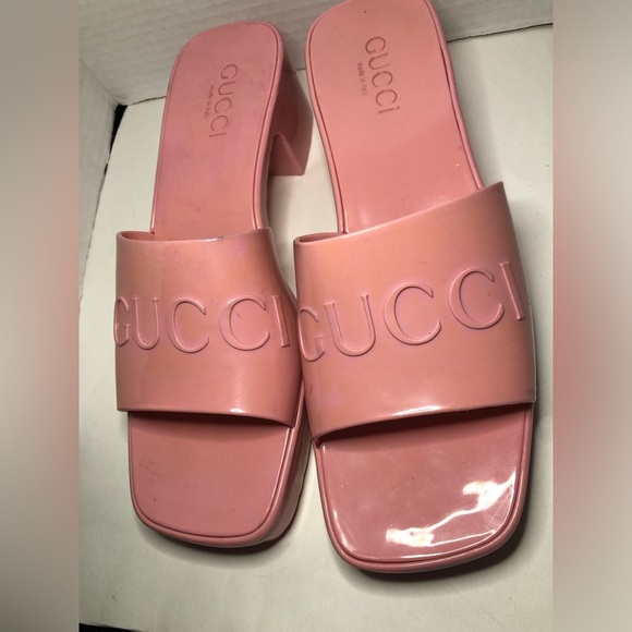 Gucci Wild Rose Pink Women's Slide Sandals size 39 US9 - Picture 8 of 17